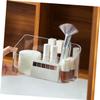 MERRYHAPY Clear Sorting Organizer Multi-functional Desktop Storage Container for Cosmetics Skin Care Products Holder and Office Supplies Space-saving Design -skid Base view 3