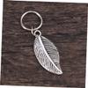 35pcs Metal Hair Braid Rings with Leaves Star Pendants Silver view 3