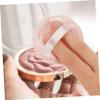 Angoily 10pcs Round Cotton Velour Powder Puff Soft Makeup Application Tool for Loose Powder Setting Blusher and Highlighter Home and Salon Use view 4
