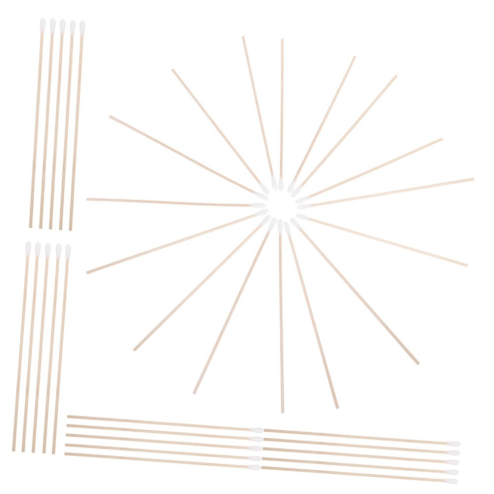 NOLITOY Long Cotton Swabs Stick of Absorbent Buds for Ear Cleaning and Cosmetic Use Safe and Medical Grade Applicators
