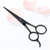 STOBOK Stainless Steel Beard Scissors Professional Hairdressing Scissors for Men Eyebrow Trimmer Mustache Beard Care Accessory Set of 2 view 4