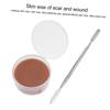 Angoily 2pcs Fake Scar Wax Makeup Kit with Spatulas for Halloween Costumes Realistic Wound Modeling Putty for Parties Durable Skin Safe Effects view 2