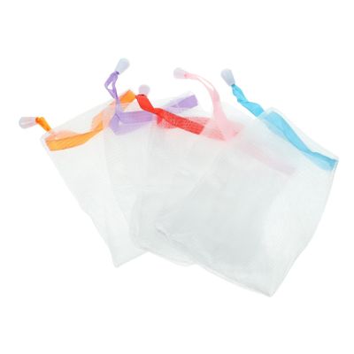 Angoily 10pcs Soap Foaming Net Exfoliating Soap Pouch Saver for Handmade Facial Portable Bag for Shower Use Compact Design for Easy Storage and Drying Random Style