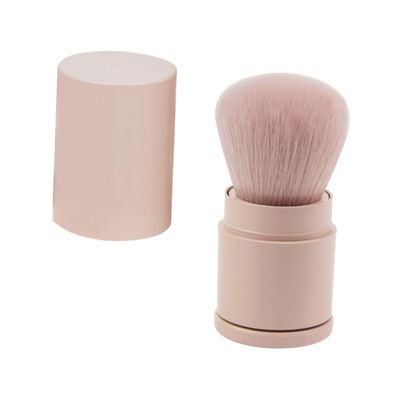 Angoily Portable Retractable Blush Foundation Brush Makeup Tool for Loose Powder for Travel and Professional Use Comfortable Handle for Effortless Blending and Buffing