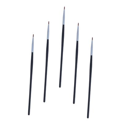 Didiseaon 5pcs Cosmetic Eyeliner and Lip Brush Versatile Applicators for Eyeliner Lipstick and Lip Mask Compact and Portable Makeup Tools for Women Random Style