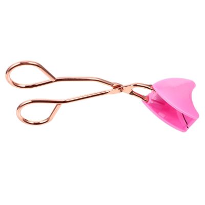 Angoily Magnetic Stainless Steel Eyelash Curler Kit Professional Clamp for Effortless Curling of Bare Mascara-Coated Lashes Comfortable Grip for Easy Use Rose Gold Handle Design