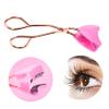 Angoily Magnetic Stainless Steel Eyelash Curler Kit Professional Clamp for Effortless Curling of Bare Mascara-Coated Lashes Comfortable Grip for Easy Use Rose Gold Handle Design view 2