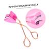 Angoily Magnetic Stainless Steel Eyelash Curler Kit Professional Clamp for Effortless Curling of Bare Mascara-Coated Lashes Comfortable Grip for Easy Use Rose Gold Handle Design view 4