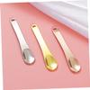 Angoily 9pcs Metal Sampling Spoon for Eye Cream and Facial Masks Cosmetic Mixing Spatulas Gold Silver and Rose Gold Skincare Application and Cream Dispensing view 4