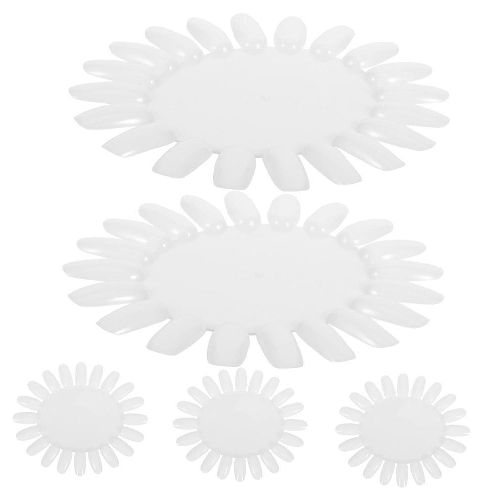NOLITOY 1set Sunflower Nail Art Display Boards Ribbon Chains for Home and Outdoor Use Natural Nail Polish Showcase Cards