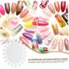 NOLITOY 1set Sunflower Nail Art Display Boards Ribbon Chains for Home and Outdoor Use Natural Nail Polish Showcase Cards view 3