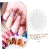 NOLITOY 1set Sunflower Nail Art Display Boards Ribbon Chains for Home and Outdoor Use Natural Nail Polish Showcase Cards view 4