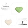 Angoily Heart Shape Face Puff Facial Cleansing Brush Makeup Pads Skin Care Tools Random Color view 2