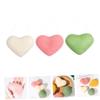 Angoily Heart Shape Face Puff Facial Cleansing Brush Makeup Pads Skin Care Tools Random Color view 3