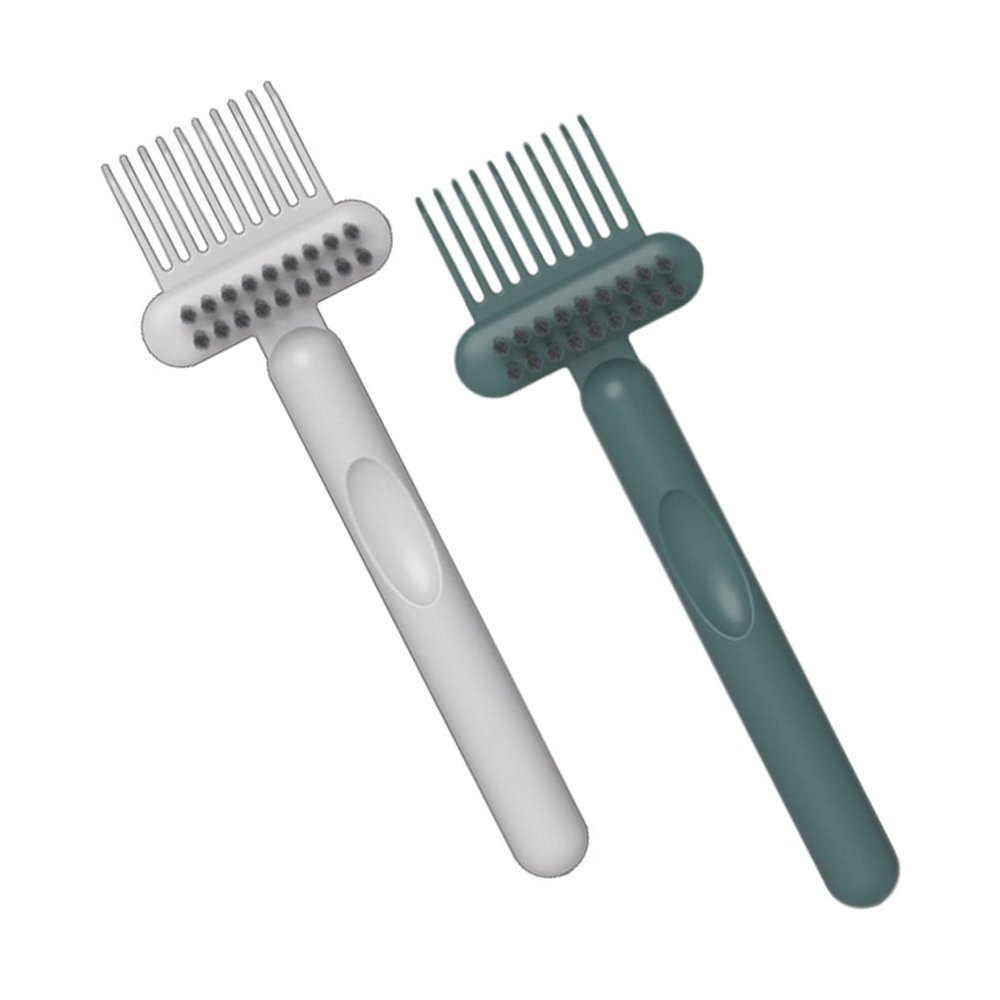 Angoily 2pcs Hair Brush Cleaner Tool Comb Cleaner for Easy Hair Removal Durable Material Compact Design for Practical Cleaning Tool