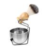 Didiseaon Men's Grooming Kit Shaving Brush Set Mustache Shaving Bowl Stainless Steel Beard Brush Rack 3pc Shaving Tool Kit for Smooth Shave view 1