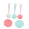 Angoily 3pcs Manual Silicone Facial Cleansing Brush White Deep Cleansing Tool for Blackhead Removal and Skin -Friendly Durable Silicone Face Brushes view 2
