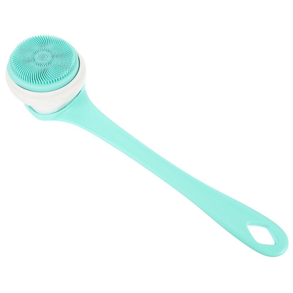 Angoily 1set Electric Shower Body Scrubber Handle Exfoliating Back Washer Brush for and Dead Skin Removal