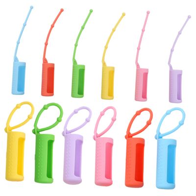 Angoily Bottle Holder Protective Cover for Bottle Essential Oil Case Silicone Roller for Toiletry