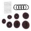Angoily Practical Bun Ring Styler Maker Donut Hair Device Hair Bun Clips for Women Girls Donuts Rings U-shaped view 1