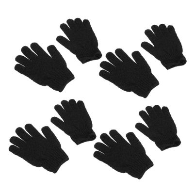 Angoily 4pairs Exfoliating Bathing Gloves Deep Cleaning Shower Scrubber for Dead Skin Removal Comfortable Fit Gentle Texture for Home Use