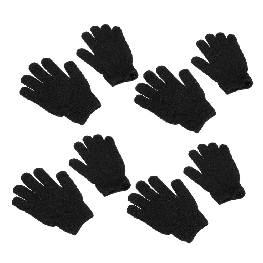 Angoily 4pairs Exfoliating Bathing Gloves Deep Cleaning Shower Scrubber for Dead Skin Removal Comfortable Fit Gentle Texture for Home Use