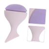 Angoily 2pcs Non-latex Mermaid Tail Makeup Sponges Dual-use Beauty Blending Tools for Liquid Foundation and and Comfortable Application Dusty Pink view 3