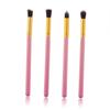 NOLITOY 4pcs Soft Horse Hair Makeup Brushes Set Eye Shadow Makeup Brush Kit Blending Highlighter Angled Pink Travel view 3