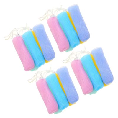 Angoily 20pcs Multilayer Exfoliating Mesh Soap Pouches for Foaming and Creation for Bathing and Face Washing Quick Drying Mesh Net Colors