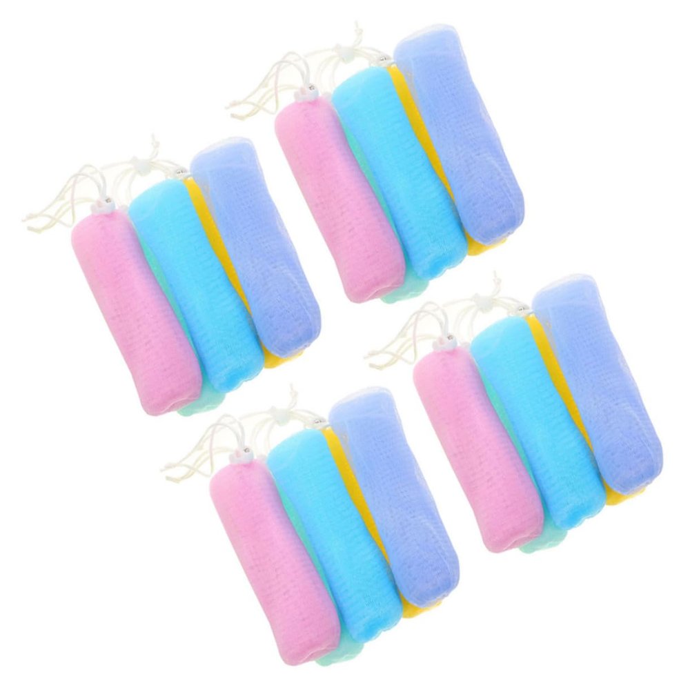 Angoily 20pcs Multilayer Exfoliating Mesh Soap Pouches for Foaming and Creation for Bathing and Face Washing Quick Drying Mesh Net Colors
