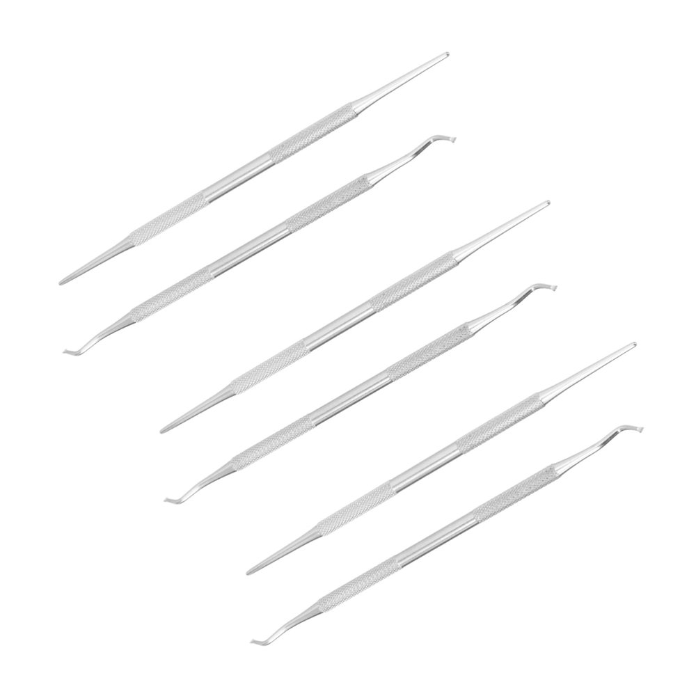 Angoily 6pcs Nail Cleaning Tools Ergonomic Ingrown Toenail Remover Durable Nail Dirt Removal Instruments for Professional Pedicure and Home Use