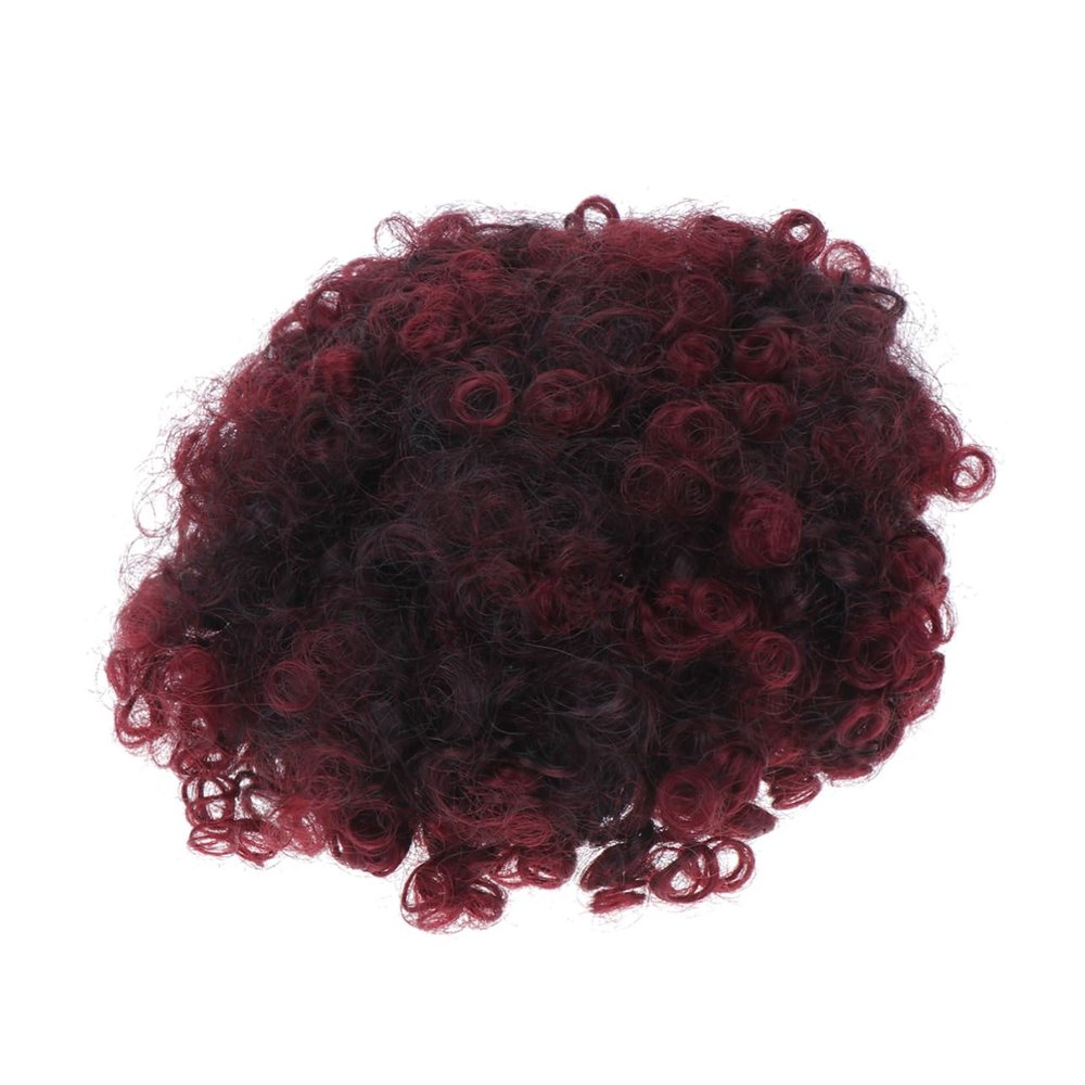 Angoily Fake Hair Fluffy Caterpillar Wig Accessory for Women High Temperature Hair Bun for Volume Fullness Stylish and Easy to Use
