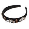 MERRYHAPY Chic Baroque Rhinestone Pearl Hair Band Pearl Rhinestone Hair Accessory for Women view 1