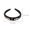 MERRYHAPY Chic Baroque Rhinestone Pearl Hair Band Pearl Rhinestone Hair Accessory for Women view 2