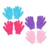 NOLITOY Exfoliating Towel 4 Pairs of Soft Gloves for Scrubbing Dead Skin Cell Removal Skin Care Perfect for Shower Random Color view 1
