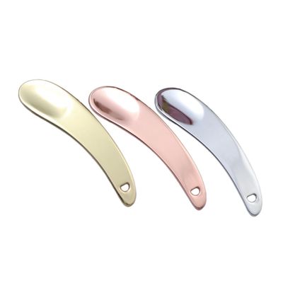 Angoily 3pcs Zinc Alloy Makeup Spatula Eye Cream Spoons for Easy Application and for Home and Travel Use