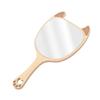 NOLITOY Handheld Makeup Mirror Wooden Handle Cute Animal Design for Travel and Daily Use for Girls and Ladies Reflection for Makeup and Grooming view 1