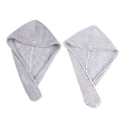 Beatifufu 2pcs Super Absorbent Hair Drying Towels Thickened Fleece Shower Caps for Quick Drying for Daily Use Bathing and Travel Soft and Hair Wraps