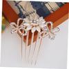 Angoily 5 Hair Slide Comb Rhinestone Faux Pearl Hair Clip for Wedding Ornaments view 3