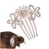 Angoily 5 Hair Slide Comb Rhinestone Faux Pearl Hair Clip for Wedding Ornaments view 4