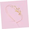 MERRYHAPY Sparkly Women Pearl Headband Double Branch Design Lightweight Hairhoop Party Headpiece view 3