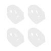 Housoutil French Dip Nail Manicure Powder Tray, 4PCS Transparent Dipping Nail Tips Mold for Art Manicure Polish Dip French view 1