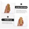 NOLITOY 2pcs Double-sided Wooden Nail Brush Comfortable Bristle Manicure Tool for Home Salon Travel Natural Bristle Fingernail Cleaning Brush Random view 4