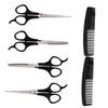 Angoily 2sets Professional Hair Cutting Scissors Set with Thinning Shears and Hair Comb Barber Tools for Salon and Home Use Easy to Clean and Store view 1