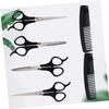 Angoily 2sets Professional Hair Cutting Scissors Set with Thinning Shears and Hair Comb Barber Tools for Salon and Home Use Easy to Clean and Store view 2