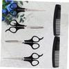 Angoily 2sets Professional Hair Cutting Scissors Set with Thinning Shears and Hair Comb Barber Tools for Salon and Home Use Easy to Clean and Store view 4