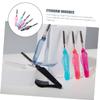 MERRYHAPY 10pcs Eyelash and Eyebrow Combs Beauty Tool for Daily Grooming Non-skid Handle for Easy Use for Salon and Home Application view 2