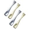 Angoily 4pcs Metal Face Cream Applicator Spoons Durable Zinc Alloy Cosmetic Tools for Skincare Makeup and Diy Beauty Products Home and Salon Use Gold Silver view 1