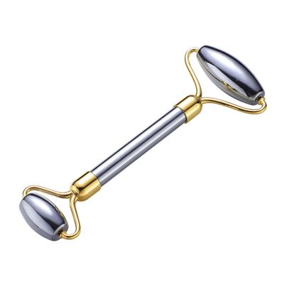 minkissy Double- Natural Stone Facial Roller for Skin Care Muscle Relaxing for and Wrinkles for Face Neck and Eyes Promotes Circulation and Absorption