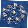 Didiseaon 60pcs Spiral Hair Pins Rhinestone Inlaid Hair Clips for Women Wedding Large Bobby Pins for Prom view 3